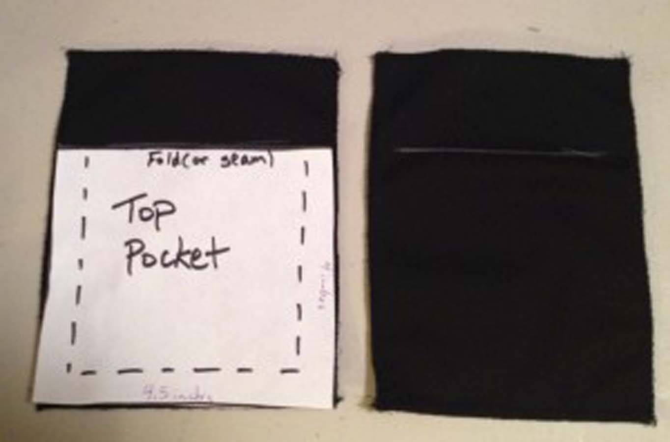 Easy pocket pattern for clothes
