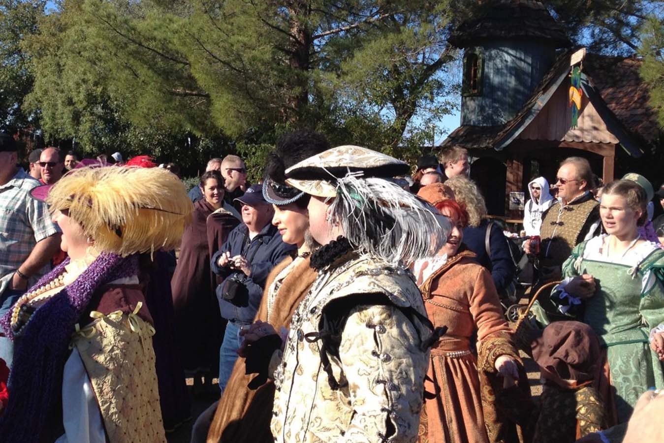 Renaissance Festival outfits with fancy hats