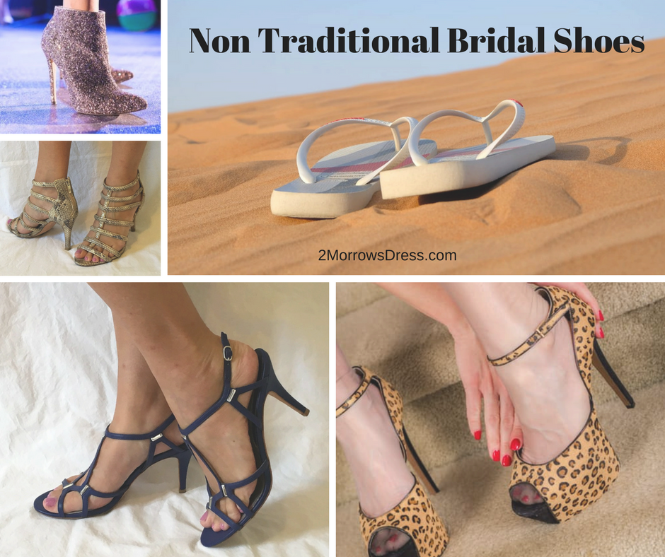 Non Traditional Bridal Shoes Boots Flip Flops