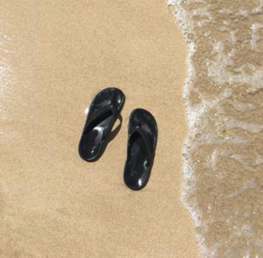Black Sandals flip flops